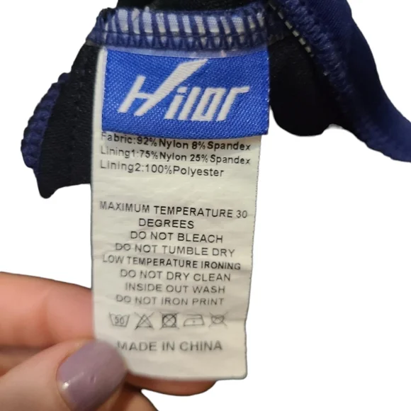 HILOR one piece ruched swimsuit 14 - Picture 7 of 9